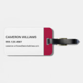 Masters gradatie: Voorkomen van de echte wereld Bagagelabel (Achterkant horizontaal)