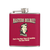 Masters gradatie: Voorkomen van de echte wereld Heupfles (Voorkant)