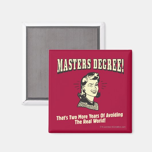 Masters gradatie: Voorkomen van de echte wereld Magneet (Voorkant / Achterkant)