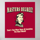 Masters gradatie: Voorkomen van de echte wereld Poster (Voorkant)