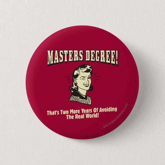 Masters gradatie: Voorkomen van de echte wereld Ronde Button 5,7 Cm (Voorkant)