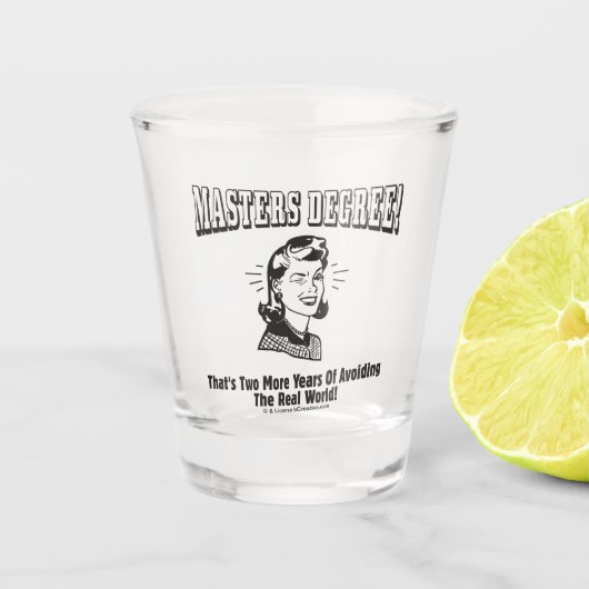 Masters gradatie: Voorkomen van de echte wereld Shot Glas (Voorkant)