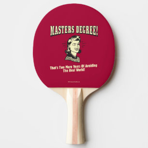 Masters gradatie: Voorkomen van de echte wereld Tafeltennisbatje