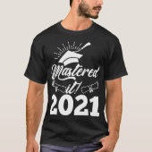 Masters gradin 2021 Afstuderen voor mannen T-shirt (Voorkant)