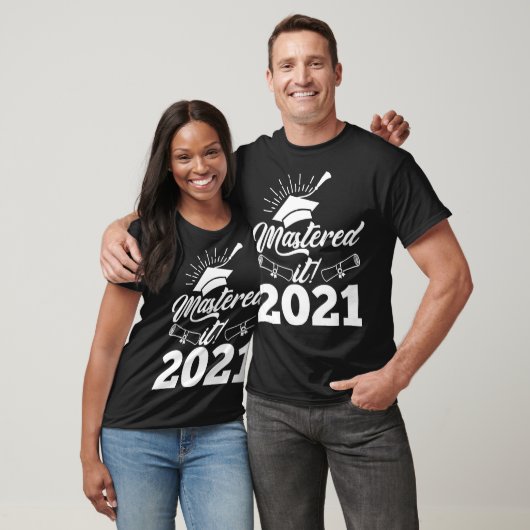 Masters gradin 2021 Afstuderen voor mannen T-shirt (Unisex)