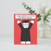 Masters Gradin feliciteert Cat Lover Briefkaart (Staand voorkant)
