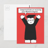 Masters Gradin feliciteert Cat Lover Briefkaart (Voorkant / Achterkant)
