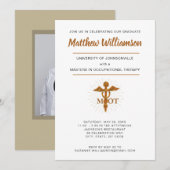 Masters in Ergotherapie Afstudeersymbool Aankondiging (Voorkant / Achterkant)