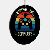 Master's Level Complete, Afstuderen GIft, meesters Keramisch Ornament (Rechts)