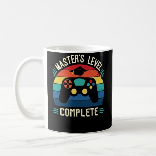Master's Level Complete, Afstuderen GIft, meesters Koffiemok (Links)