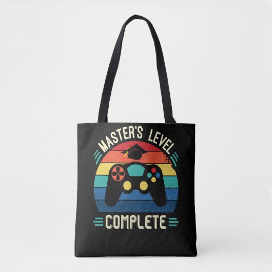 Master's Level Complete, Afstuderen GIft, meesters Tote Bag (Voorkant)