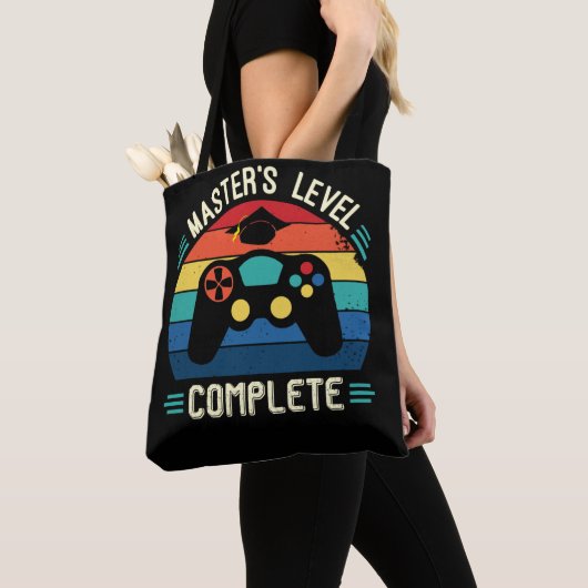 Master's Level Complete, Afstuderen GIft, meesters Tote Bag (Dichtbij)
