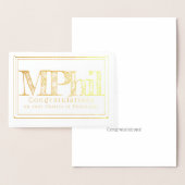 Masters of Philosophy Gefeliciteerd Folie Kaarten (Display)