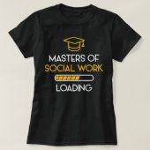 Masters of Social Work MSW Afstuderen Future Socia T-shirt (Design voorkant)