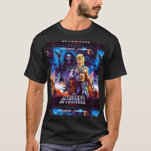 Masters Of The Universe 80s Movie He Man Scifi T-shirt (Voorkant)
