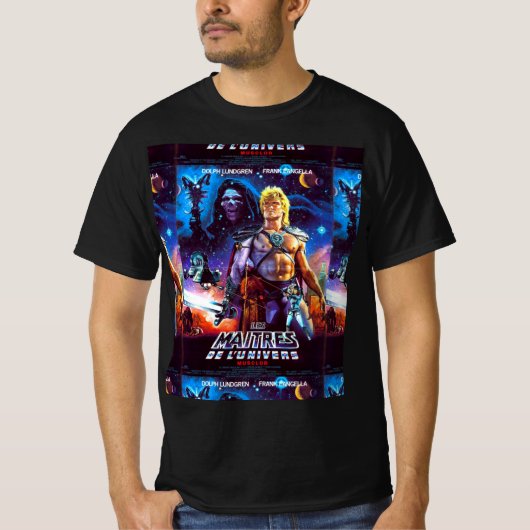 Masters Of The Universe 80s Movie He Man Scifi T-shirt (Voorkant)