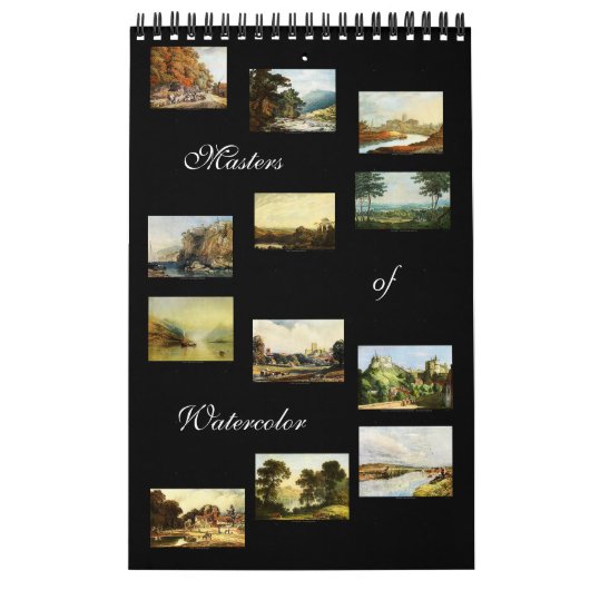 Masters of Waterverf 2024 Home Decor Kunstkalender Kalender (Hoes)