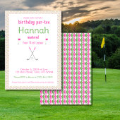 Masters Party Groen Roze Verjaardag Uitnodiging