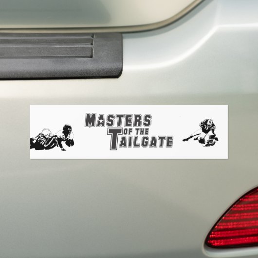 Masters van de Tailgate Bumpersticker (Op auto)