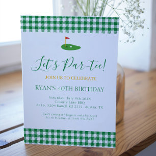 Masters Verjaardag Golf Thema voor Oudere Volwasse Kaart