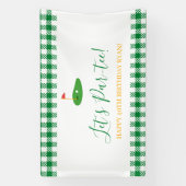 Masters Verjaardag Golf Thema voor Oudere Volwasse Spandoek (Verticaal)