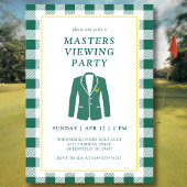  Masters Viewing Watch Party Golf Green Jacket Kaart