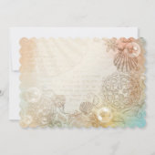 Masterschelp geometrische goudfotoparty kaart (Achterkant)