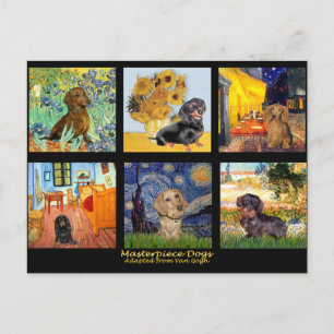 Masterstuk Composiet-Dachshunds Briefkaart