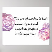 Masterstuk en werk in uitvoering poster (Voorkant)