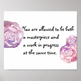 Masterstuk en werk in uitvoering poster