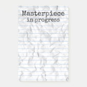 Masterstuk in uitvoering bij Ruled Crumpled 4x6 Post-it® Notes (Voorkant)