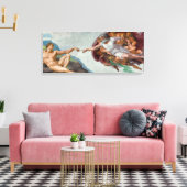 Masterstuk op Canvas - "De schepping van Adam" (Insitu (Woonkamer))