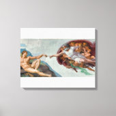 Masterstuk op Canvas - "De schepping van Adam" Afdruk (Voorkant)