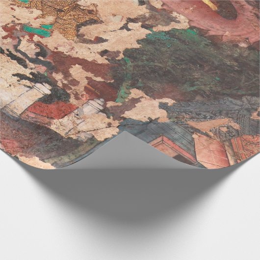 Masterstuk traditionele schilderkunst in Thaise st Cadeaupapier (Hoek)