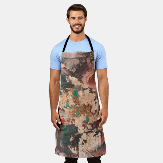 Masterstuk traditionele schilderkunst in Thaise st Schort (Gedragen)