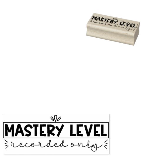 Mastery Level Alleen opgenomen docent Stamp Rubberstempel (Gestempeld)