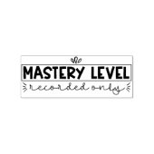 Mastery Level Alleen opgenomen docent Stamp Rubberstempel (Afrduk)
