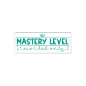 Mastery Level Alleen opgenomen docent Stamp Zelfinktende Stempel (Design)