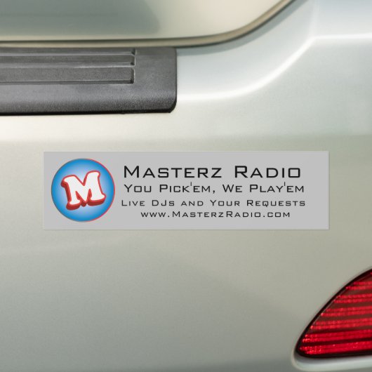 Masterz Bumpersticker (Op auto)