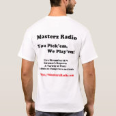 Masterz Radio 2019 Shirt! T-shirt (Achterkant)