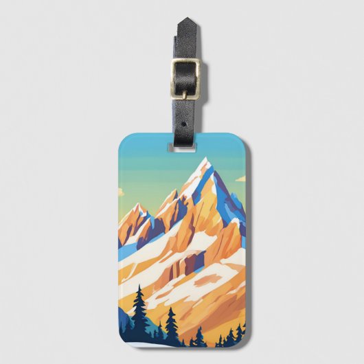 mastiekgebergte bagagelabel (Voorkant (verticaal))