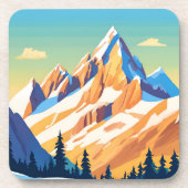 mastiekgebergte bier onderzetter (Voorkant)