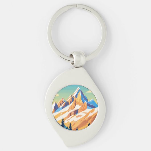 mastiekgebergte sleutelhanger (Voorkant)