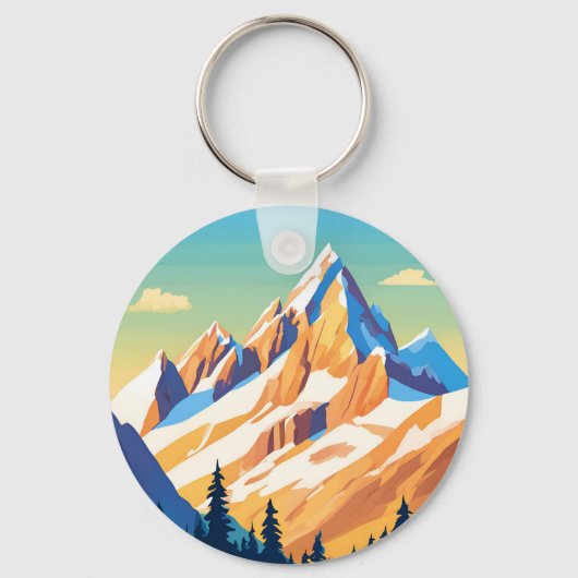 mastiekgebergte sleutelhanger (Voorkant)