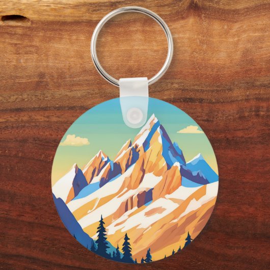 mastiekgebergte sleutelhanger (Voorkant)