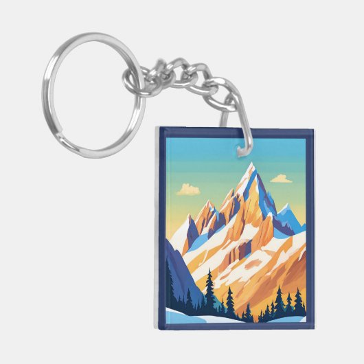 mastiekgebergte sleutelhanger (Voorkant Links)