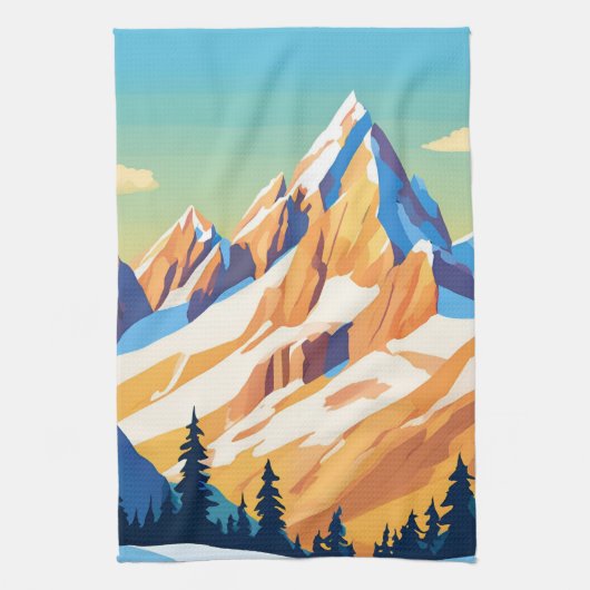 mastiekgebergte theedoek (Verticaal)