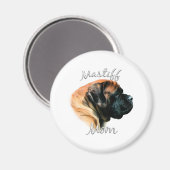 Mastiff (abrikoos) Mam 2 Magneet (Voorkant / Achterkant)