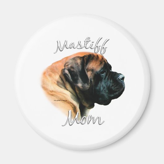 Mastiff (abrikoos) Mam 2 Magneet (Voorkant)