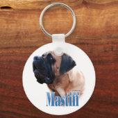 Mastiff (abrikoos) Naam Sleutelhanger (Voorkant)